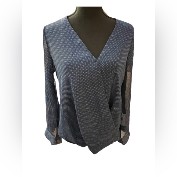 Kut From The Kloth Kellen Blue Blouse XS NWT - Picture 1 of 8